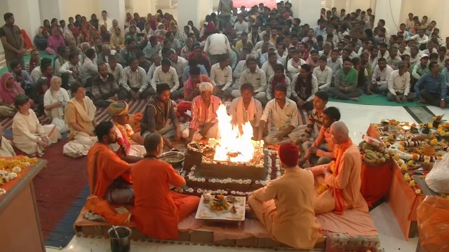 Inauguration of Swami Madhavananda Statue in Om Ashram