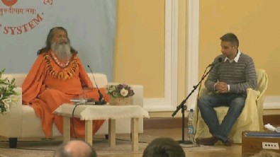 Swamijis public lecture in Warsaw, Poland.
