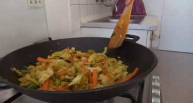 Stir Fry Vegetables-Vegetarian cooking lesson - 10