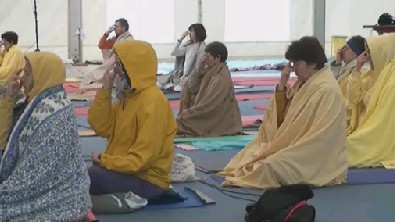 Morning Yoga practice, Umag, Croatia (5/9)
