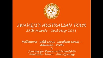 Coastal tour with Swamiji in Australia 2011